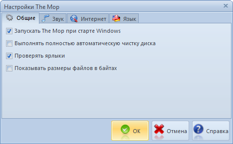 Скриншоты The Mop — Окно настроек